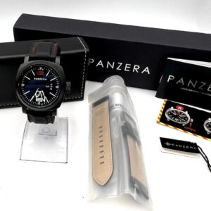 Panzera Aquamarine A45-02P Pacific Porto Automatic Diver Full Kit | $850 Retail